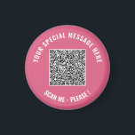 Aimant Modèle d'aimant avec texte et couleurs personnalis<br><div class="desc">Couleurs et polices personnalisées - Concevez vos propres aimants personnalisés exemple avec vos informations de code QR et texte personnalisé Modèle d'aimant promotionnel professionnel ou personnel amusant / Cadeaux - Ajoutez votre code QR - Image - Photo ou logo / et texte - Nom ou autre information / message -...</div>