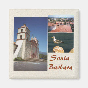 Aimant Modèle d'aimant de photo de Santa Barbara 3