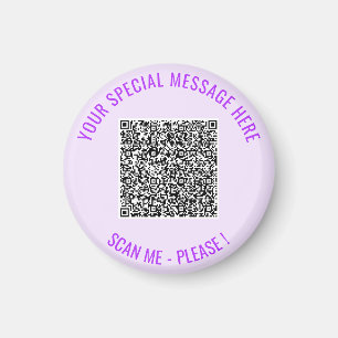 Aimant Modèle d'aimant personnalisé avec QR Code et texte