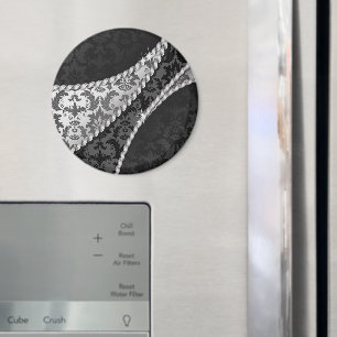 Aimant Modèle Damas, Damas gris, Damas français