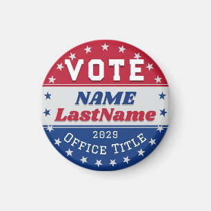Aimant Modèle de campagne personnalisée pour les élection