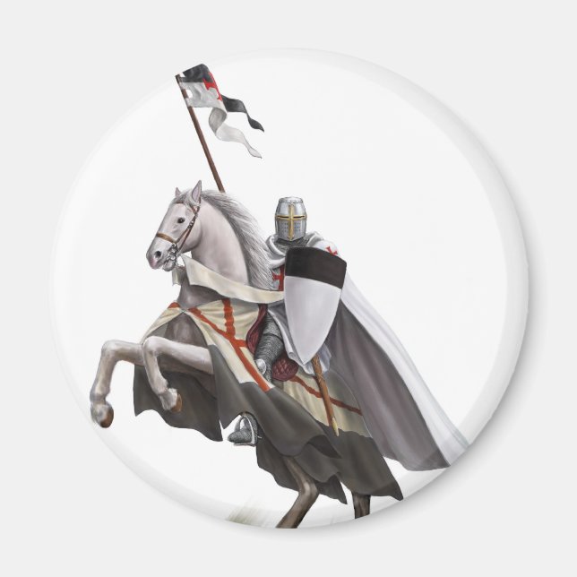 Aimant Modèle de chevalier monté (Devant)