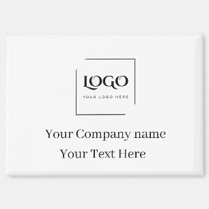 Aimant Modèle de logo personnalisé élégant