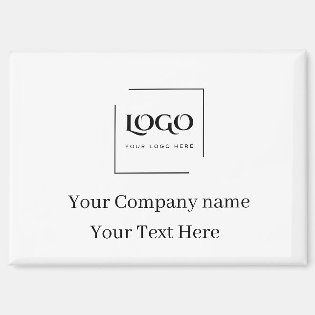 Aimant Modèle de logo personnalisé élégant (Recto)