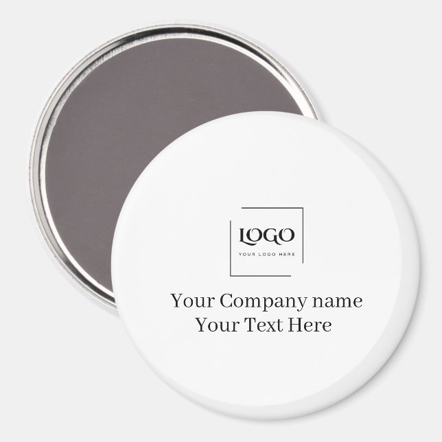 Aimant Modèle de logo personnalisé élégant (Recto/Verso)