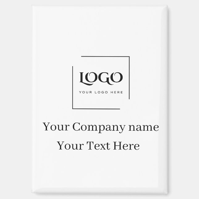 Aimant Modèle de logo personnalisé élégant (Recto)
