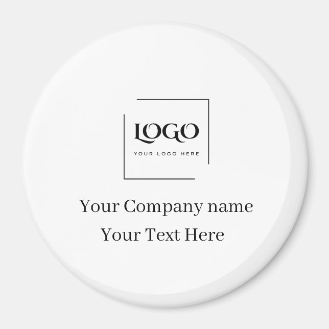 Aimant Modèle de logo personnalisé élégant (Devant)