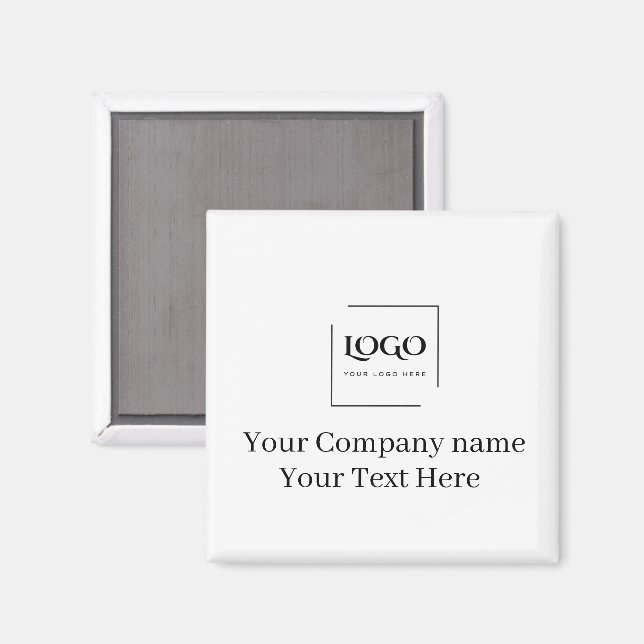 Aimant Modèle de logo personnalisé élégant (Recto/Verso)