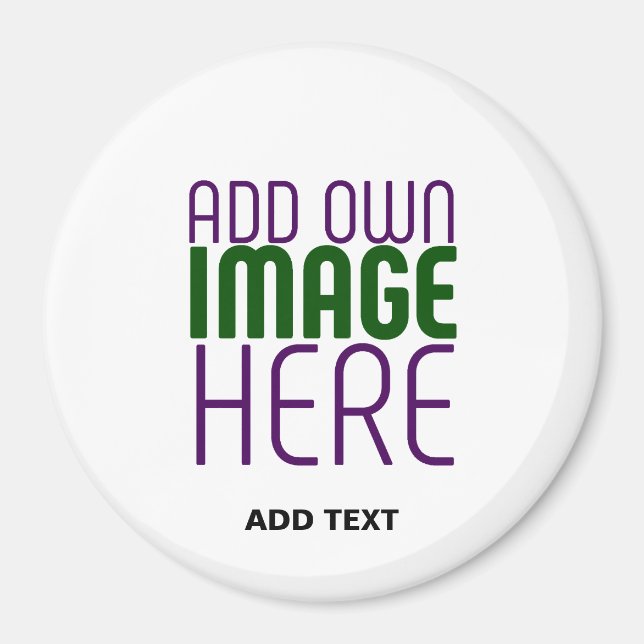AIMANT MODÈLE DE TEXTE D'IMAGE BLANCHE MODERNE MODIFIABLE (Devant)
