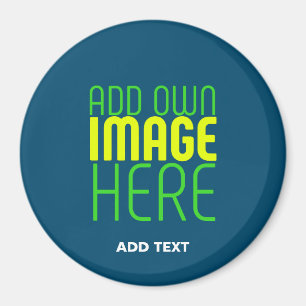 AIMANT MODÈLE DE TEXTE D'IMAGE BLEUE MODERNE ÉDITABLE PRU