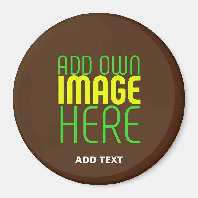 AIMANT MODÈLE DE TEXTE D'IMAGE BROWN SIMPLE MODERNE (Devant)