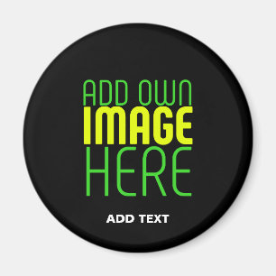 AIMANT MODÈLE DE TEXTE D'IMAGE NOIRE SIMPLE ET MODERNE