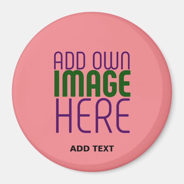 AIMANT MODÈLE DE TEXTE D'IMAGE ROSE MODERNE ÉDITABLE SAUM (Devant)