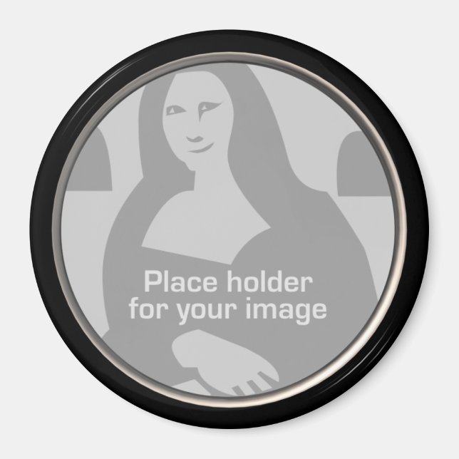 Aimant Modèle de trame ronde (Devant)