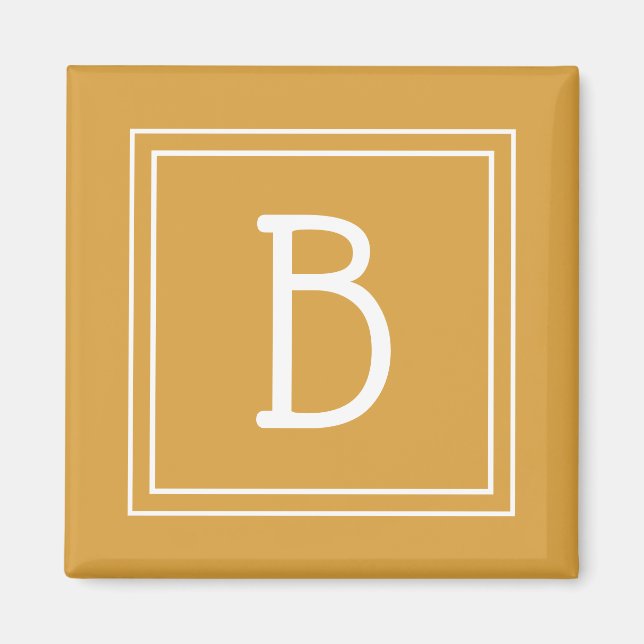 Aimant Modèle d'initiale de lettre monogramme moderne jau (Devant)