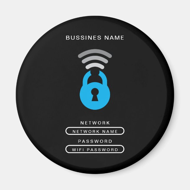 Aimant Modèle du logo WiFi Key tech (Devant)