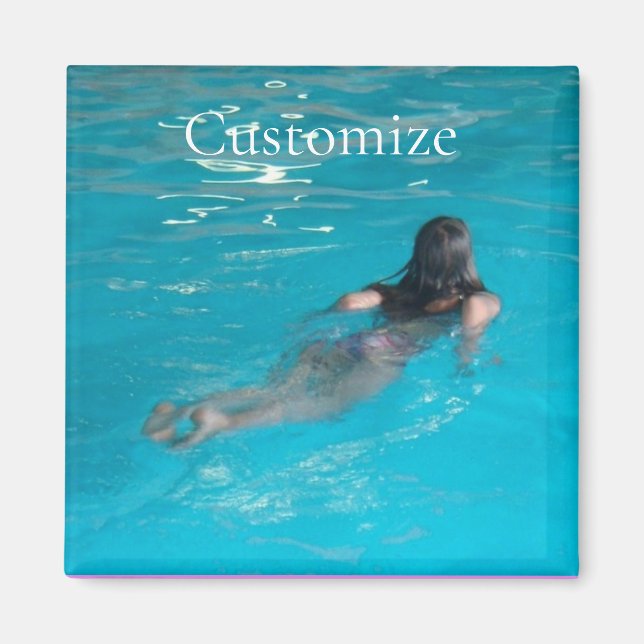 Aimant Modèle féminin natation Thunder_Cove (Devant)