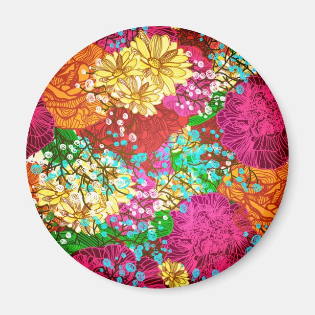 Aimant Modèle floral (Devant)