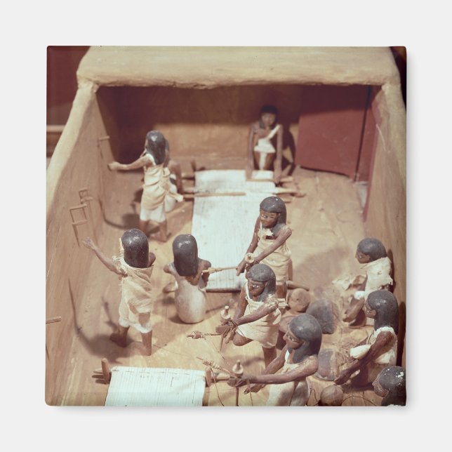 Aimant Modèle funéraire d'un atelier textile (Devant)