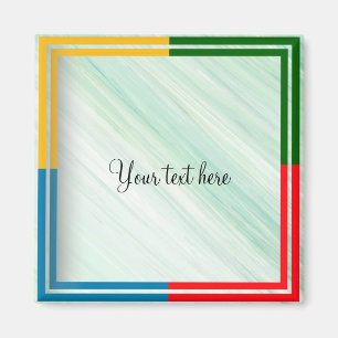 Aimant Modèle : insérez votre propre texte