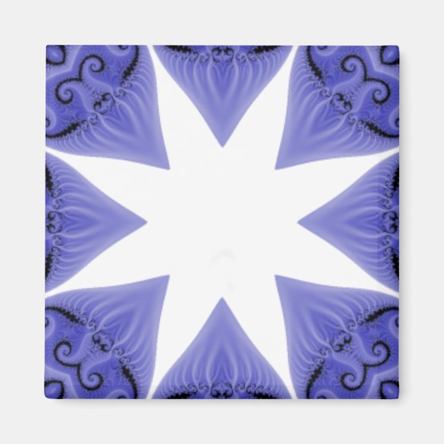 Aimant Modèle magnétique Blue Silk Star (Devant)