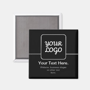 Aimant Modèle moderne pour votre logo Noir & Blanc