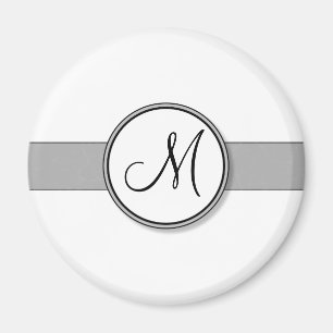 Aimant Modèle personnalisable de joint de monogramme de