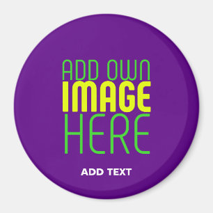 AIMANT MODÈLE TEXTE D'IMAGE INDIGO SIMPLE MODERNE