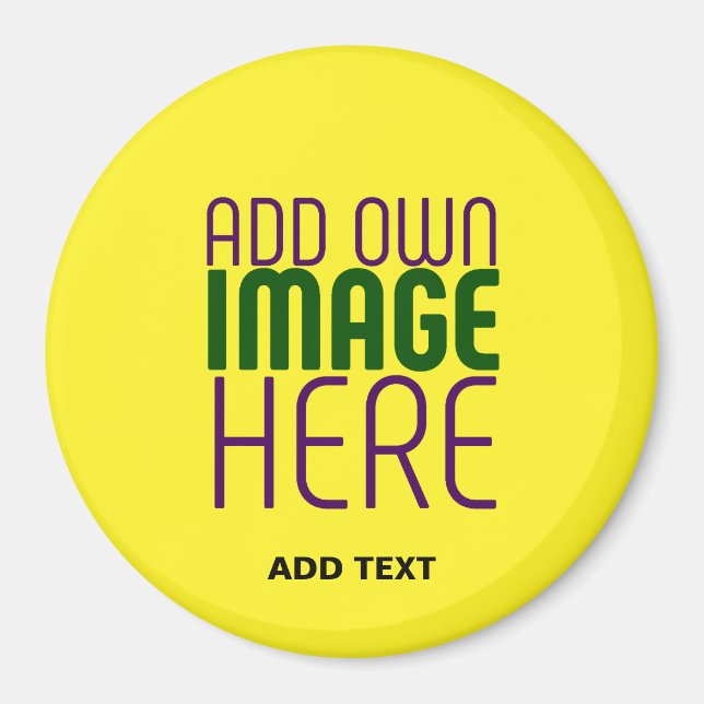 AIMANT MODÈLE TEXTE D'IMAGE JAUNE LUMINEUSE MODERNE (Devant)