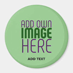 AIMANT MODÈLE TEXTE D'IMAGE VERTE MINT MODERNE