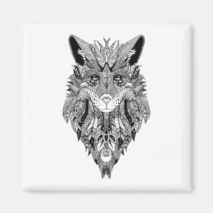 Aimant Modèle tribal Mandala illustré