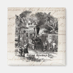 Aimant Modèle vintage de train de chemin de fer de canal