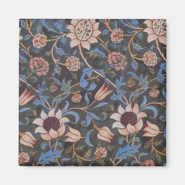 Aimant Modèle William Morris Evenlode : Vintage Moody (Devant)