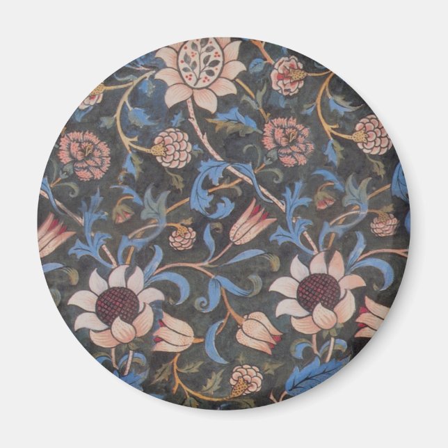 Aimant Modèle William Morris Evenlode : Vintage Moody (Devant)