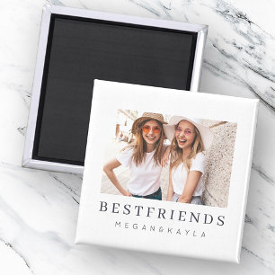 Aimant Modern Chic Best Friends BFF Photo