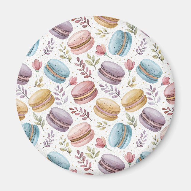 Aimant Modern Fun Sweet Macaroons (Devant)