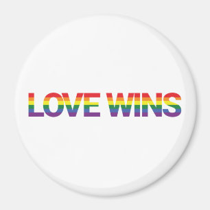 Aimant Modern, simple, colorful, vibrant design Love Wins