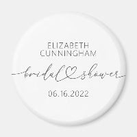 Modern Simple Elegant Minimal Heart Bridal Shower