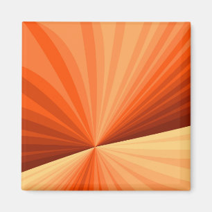 Aimant Moderne Abstrait Orange Rouge Vanille Graphique Fr