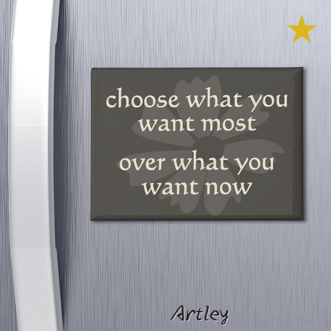Aimant Moderne Boho Flower Weight Loss Motivational Frigo (Créateur téléchargé)