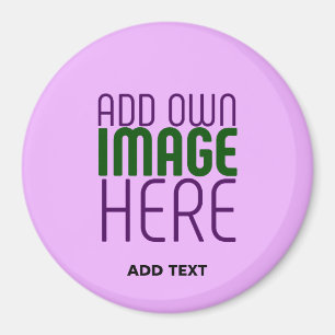 AIMANT MODERNE ÉDITABLE SIMPLE MAUVE IMAGE MODÈLE TEXTE