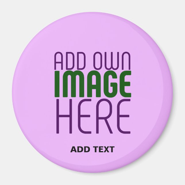 AIMANT MODERNE ÉDITABLE SIMPLE MAUVE IMAGE MODÈLE TEXTE (Devant)