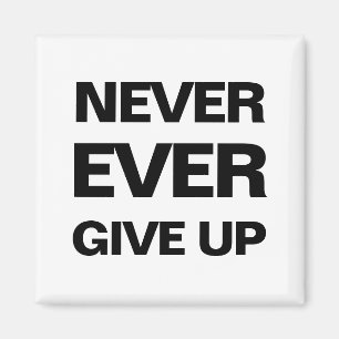 Aimant moderne motivant qoute noir et blanc