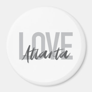 Aimant Moderne, simple, cool, design urbain Love Atlanta