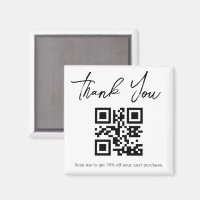 moderne simple merci business qr code