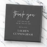 Aimant Moderne Simple minimaliste Merci chic<br><div class="desc">Design est composé de typographie chic moderne avec sans serif et serif police.</div>