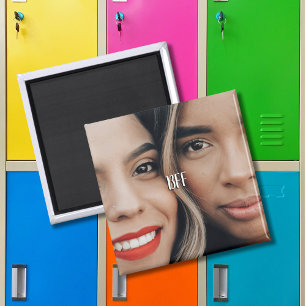 Aimant Moderne Simple Photo BFF Partout