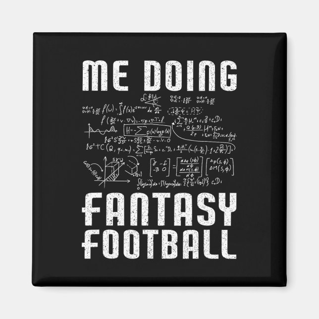 Aimant Moi faisant une journée de draft de football fanta (Devant)