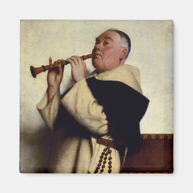 Aimant Moine jouant à un Clarinet (Devant)