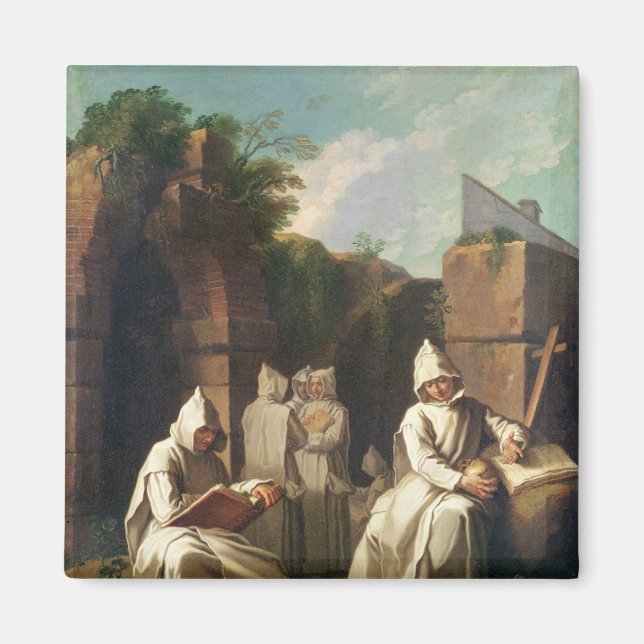 Aimant Moines carthusiens en méditation (Devant)